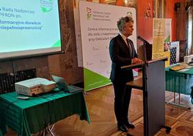 Pokaż zdjęcie: Gościem konferencji był senator Krzysztof Słoń