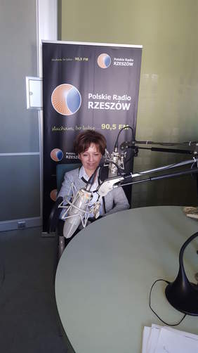 Prezes PFRON Marlena Maląg w Polskim Radiu Rzeszów