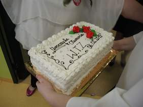 Pokaż zdjęcie: Tort z okazji otwarcia WTZ w Rzozowie