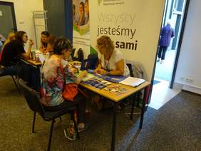 Pokaż zdjęcie: stoisko Oddziału Łódzkiego PFRON