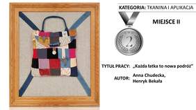 Pokaż zdjęcie: Praca pt. „Każda łatka to nowa podróż” autorstwa Anny Chudeckiej oraz Henryka Bekały z Warsztatu Terapii Zajęciowej Sintur w Turku prowadzonego przez Stowarzyszenie na Rzecz WTZ Sintur w Turku
