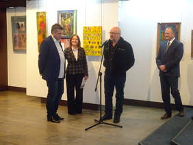 od lewej: Marcin Materna, Lucyna Basta, Marek Olszyński, Maciej Szymański