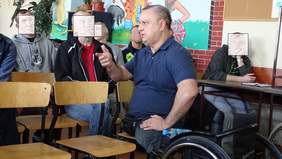 Krzysztof Smorszczewski – trener pierwszoligowej drużyny koszykówki na wózkach START Białystok.