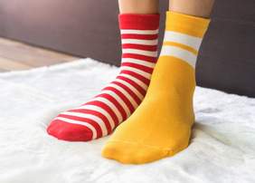 Pokaż zdjęcie: kolorowe skarpety