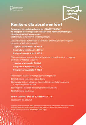 Pokaż zdjęcie: Konkurs "OTWARTE DRZWI"