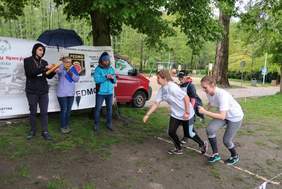 Pokaż zdjęcie: Zawodnicy na starcie