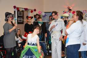 Uczestnicy balu podczas konkursów