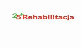 Pokaż zdjęcie: Logo programu Rehabilitacja 25+ w formie czerwonego napisu Rehabilitacja, a przed nim 25plus - dwójka i plus zielony, a piątka czerwona, 