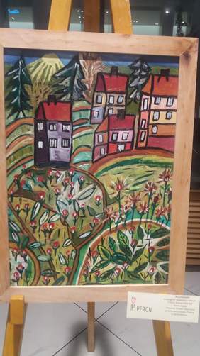 Pokaż zdjęcie: Wyróżniona praca pt. "Cztery ściany, jeden kąt"