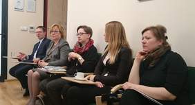 Pokaż zdjęcie: Spotkanie z przedstawicielami  małopolskich Zakładów Aktywności Zawodowej