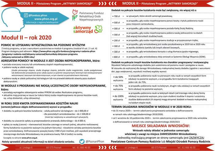 Pokaż zdjęcie: Ulotka informacyjna promująca program „Aktywny Samorząd”