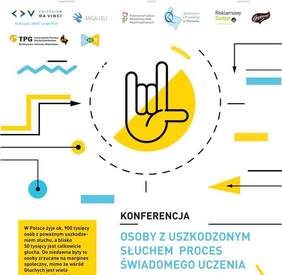 Pokaż zdjęcie: Zaproszenie na konferencję "Osoby z uszkodzonym słuchem – proces świadomego uczenia"