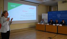 Pokaż zdjęcie: Wystąpienie dyrektor Marty Mordarskiej