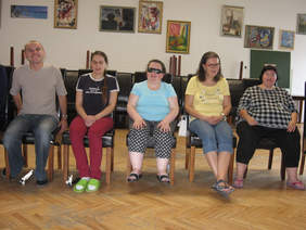 Uczestnicy warsztatów muzycznych zorganizowanych przez Polski Związek Niewidomych Okręg Podkarpacki