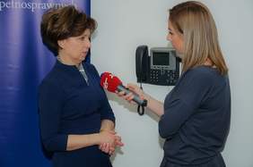 Marlena Maląg, Prezes Zarządu PFRON udziela wywiadu