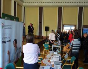 Pokaż zdjęcie: Targi Pracy w Poznaniu z udziałem PFRON zorganizowane w ramach Europejskich Dni Pracodawców