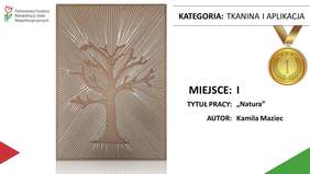 Pokaż zdjęcie: Praca pt. „Natura” autorstwa Kamili Maziec z Warsztatów Terapii Zajęciowej w Zbąszyniu 