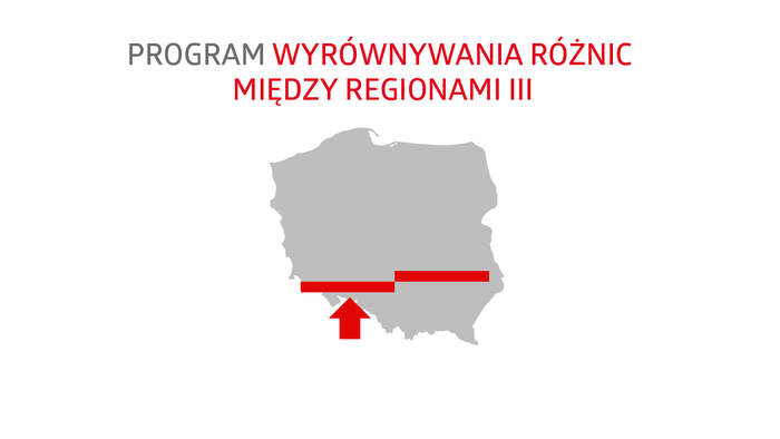 Baner programu wyrównywania różnic między regionami
