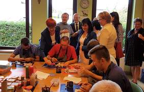 Pokaż zdjęcie: Wizyta w ośrodku wsparcia prowadzonym przez Fundację L`Arche