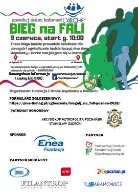 Pokaż zdjęcie: Plakat promujący II edycję „Biegu na Fali”