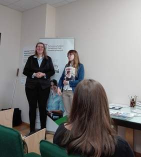 Pokaż zdjęcie: Seminarium z okazji Światowego Tygodnia Przedsiębiorczości w Małopolskim Oddziale PFRON