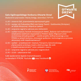 Pokaż zdjęcie: Gala Ogólnopolskiego Konkursu PFRON „Otwarte drzwi”