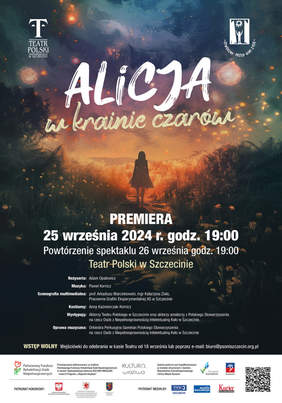 Pokaż zdjęcie: Plakat w ciemnych odcieniach promujący wydarzenie