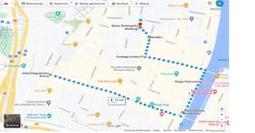 Pokaż zdjęcie: Mapa głównej części miasta Gdańsk Pokazany na mapie plan przemarszu. Start Złota Brama koniec Skwer Świętopełka Wielkiego