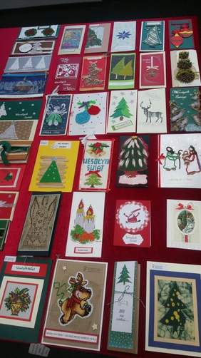 Pokaż zdjęcie: Kartki bożonarodzeniowe zgłoszone do Konkursu ogłoszonego przez Oddział Wielkopolski PFRON