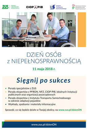Pokaż zdjęcie: plakat promujący Dzień Osób z Niepełnosprawnością