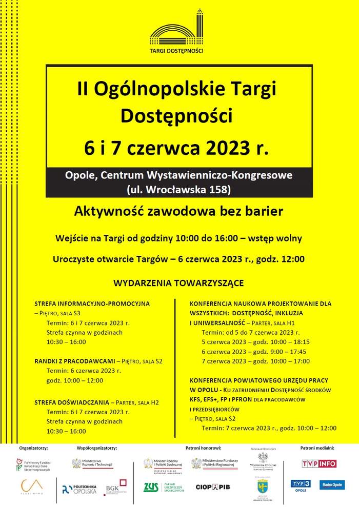 Plakat informacyjny - informacje z plakatu opisane są w treści komunikatu