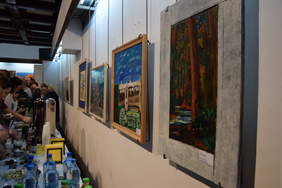 Prace konkursowe wyeksponowane w galerii WDK