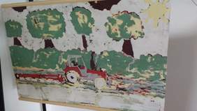 Miejsce 1 w kategorii Tkanina i aplikacja - "Moja wolność", Łukasz Janik, WTZ w Strzelcach Krajeńskich