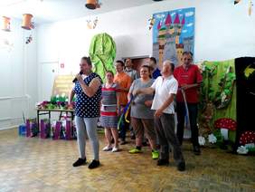 Zdjęcie z występów wiosennych w Zespole Szkół Specjalnych w Chełmży