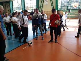 Pokaż zdjęcie: Konkurencja strzał piłką do bramki