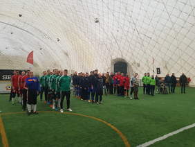 Pokaż zdjęcie: czestnicy turnieju w Pucharze Polski Blind Football