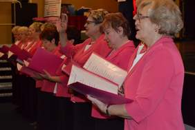 Pokaż zdjęcie: Członkinie klubu odśpiewały Hymn Amazonek