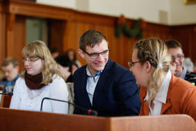 Pokaż zdjęcie: Radni X Specjalnej Sesji Osób Niepełnosprawnych