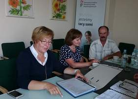 Pokaż zdjęcie: Rozmowy dotyczące projektów ośrodka w Kosarzyskach