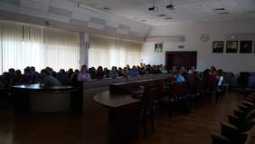 Pokaż zdjęcie: Panel edukacyjny w Urzędzie Miejskim