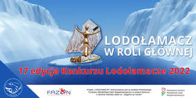 Pokaż zdjęcie: Logo konkursu 17 edycji Konkursu Lodołamacze 2022.