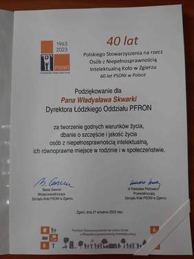 Pokaż zdjęcie: Jubileusz 40-lecia PSONI Koło w Zgierzu