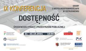 Pokaż zdjęcie: Zaproszenie na konferencję  na kanale YouTube, w dniu 21.10. w godz. 10:00 - 14.40 oraz 22.10. w godzianch 10:00 - 15:00, u góry logo organizatorów: Uniwersytetu Kazimierza Wielkiego w Bydgoszczy, Państwowej Inspekcji Pracy w Bydgoszczy ora PFRON-u Oddziału Regionalnego w Toruniu, w dolnym lewym rogu logo patronów wydarzenia: Wojewody Kujawsko-Pomorskiego, Marszałka Województwa Kujawsko-Pomorskiego oraz mediów: Polskie Radio PiK, TYP3 Bydgoszcz, INTEGRACJA, Głos Seniora