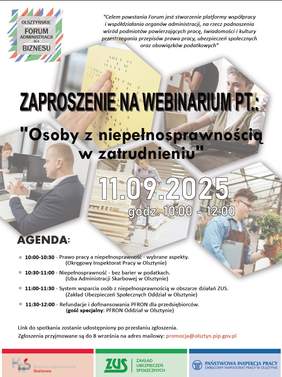 Pokaż zdjęcie: Plakat z informacjami zawartymi w tekście powyżej