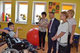 Wizyta w Stowarzyszeniu na Rzecz Osób z Niepełnosprawnością „Przystań” w Tymbarku