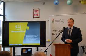 Pokaż zdjęcie: Prelekcja Wicedyrektora Przemysława Hermana