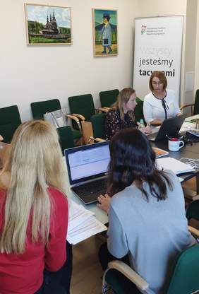 Pokaż zdjęcie: Warsztaty w siedzibie Małopolskiego Oddziału PFRON