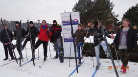 Zajęcia sportowe organizowane w ramach form wsparcia projektu (zdjęcie z zasobów Podlaskiego Stowarzyszenia Sportowego Osób Niepełnosprawnych "START" w Białymstoku).