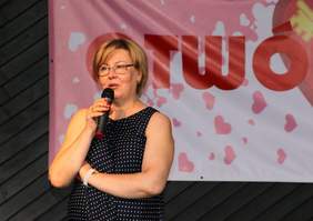 Pokaż zdjęcie: Dyrektor Marta Mordarska (Fot: Starostwo Powiatowe w Nowym Sączu)