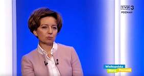 Pokaż zdjęcie: Marlena Maląg, Prezes Zarządu PFRON w TVP 3 Poznań o kompleksowej aktywizacji osób niepełnosprawnych